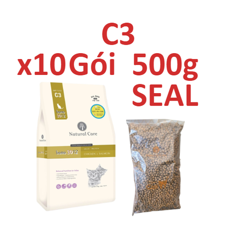 Hạt C3 Natural Core cho Mèo từ Thịt Gà & Cá Hồi