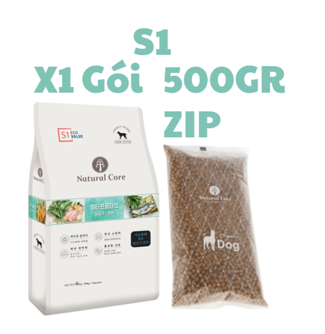 Hạt S1 S2 S3 cho Chó Natural Core - Hạt Natural Core hữu cơ đủ dòng S1 S2 S3 cho Chó - Thức ăn cho chó Đa đạm thành phần Cá hồi, Thịt Cừu