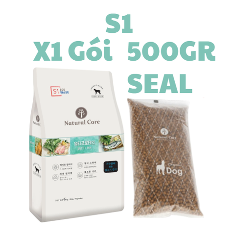 Hạt S1 S2 S3 cho Chó Natural Core - Hạt Natural Core hữu cơ đủ dòng S1 S2 S3 cho Chó - Thức ăn cho chó Đa đạm thành phần Cá hồi, Thịt Cừu