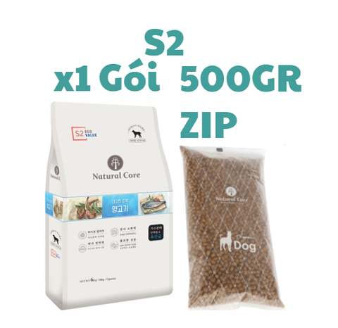 Hạt S1 S2 S3 cho Chó Natural Core - Hạt Natural Core hữu cơ đủ dòng S1 S2 S3 cho Chó - Thức ăn cho chó Đa đạm thành phần Cá hồi, Thịt Cừu