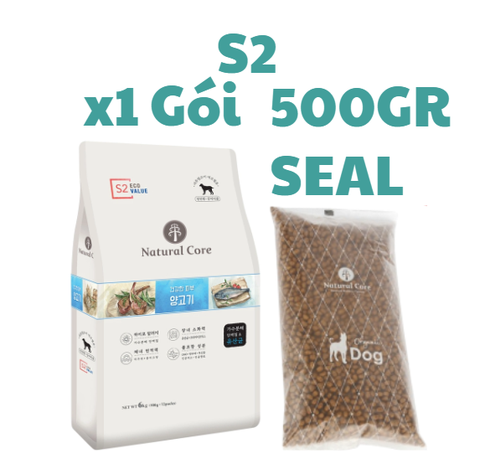 Hạt S1 S2 S3 cho Chó Natural Core - Hạt Natural Core hữu cơ đủ dòng S1 S2 S3 cho Chó - Thức ăn cho chó Đa đạm thành phần Cá hồi, Thịt Cừu