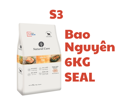 Hạt S1 S2 S3 cho Chó Natural Core - Hạt Natural Core hữu cơ đủ dòng S1 S2 S3 cho Chó - Thức ăn cho chó Đa đạm thành phần Cá hồi, Thịt Cừu