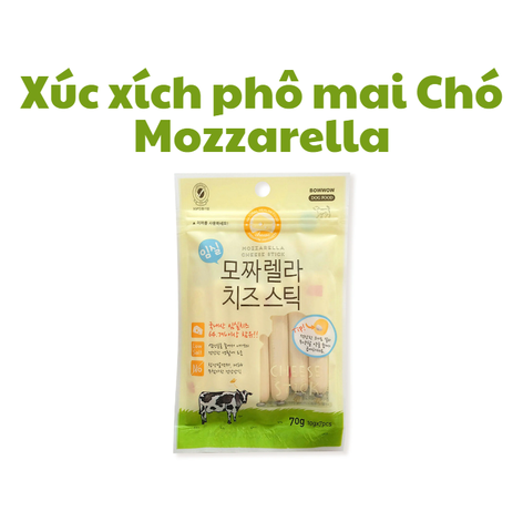 Xúc xích phô mai Bowwow cho Chó - Cheese Stick for DOG