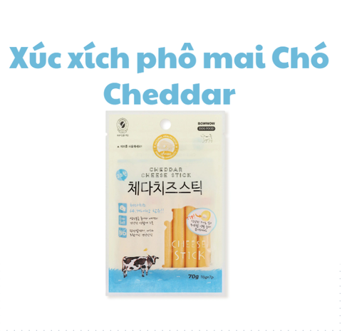 Xúc xích phô mai Bowwow cho Chó - Cheese Stick for DOG