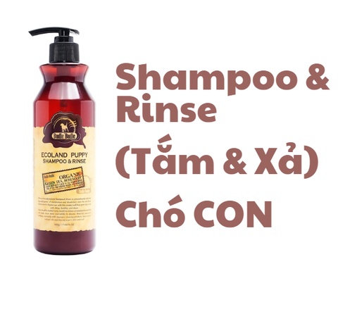 SỮA TẮM VÀ XẢ CHÓ CON BUDLE'BUDLE - ECOLAND PUPPYSHAMPOO & RINSE