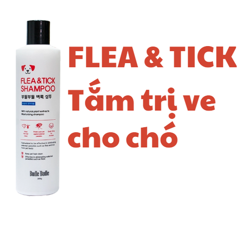 SỮA TẮM TRỊ VE CHO CHÓ BUDLE'BUDLE - FLEA & TICK SHAMPOO