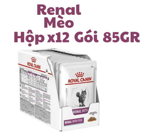 Gói 85gr Pate Renal Royal Canin Mèo Hỗ trợ chưsc năng thận