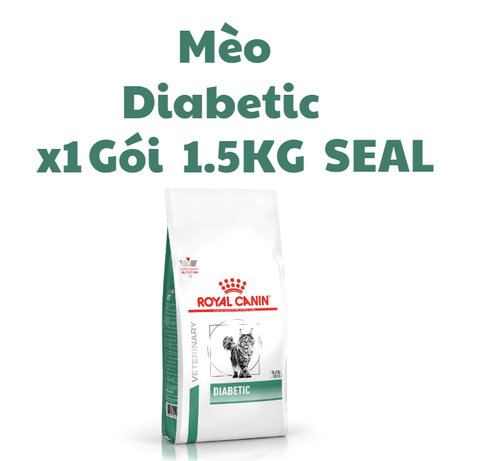 1.5kg SEAL CAT Diabetic - Hạt Royal Canin Mèo bị tiểu đường