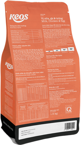 Hạt Keos Puppy Milk Chicken Eggs cho Chó con Sữa Gà Trứng