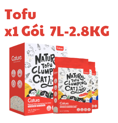 7L-2.8kg Cát Cature Tofu / Tofu & Bentonite - Cát Đậu nành / Đậu nành & Đất sét Hương sữa