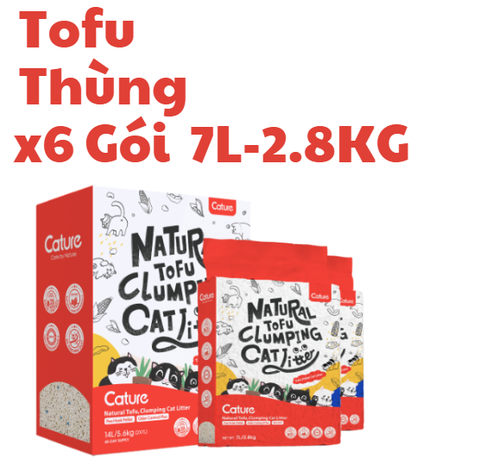 7L-2.8kg Cát Cature Tofu / Tofu & Bentonite - Cát Đậu nành / Đậu nành & Đất sét Hương sữa