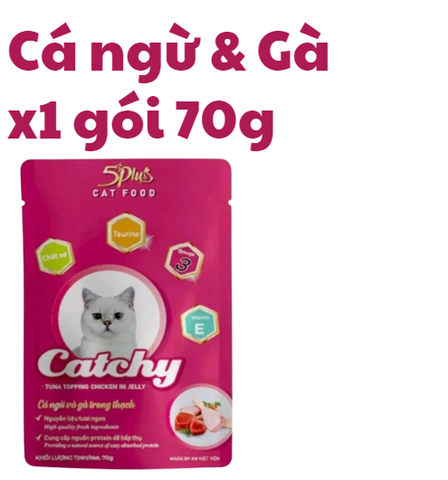70g - Gói Pate Catchy 5Plus