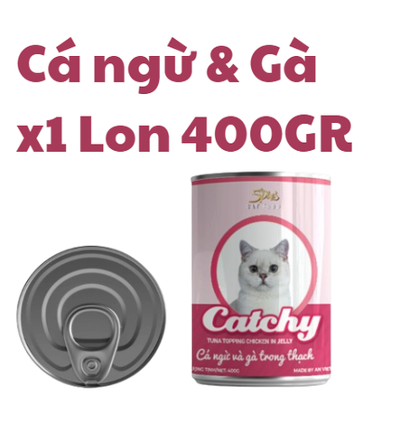 400gr - Lon Pate Catchy cho mèo
