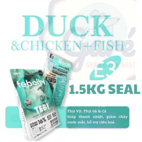 1.5kg SEAL TEB - Hạt Teb City cho Mèo