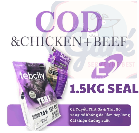 1.5kg SEAL TEB - Hạt Teb City cho Mèo