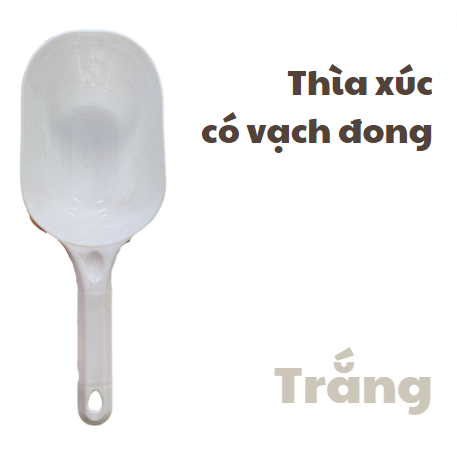 Thìa xúc thức ăn có vạch đong
