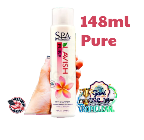 148ml- Sữa tắm SPA Lavish TropiClean dưỡng lông thiên nhiên cho Chó và Mèo- TropiClean SPA Lavish Shampoo