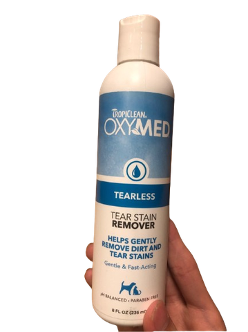 236ml Tear Stain Remover Oxymed Tropiclean - Sữa rửa mặt và vệ sinh vùng mắt(Tẩy ố, giảm ngứa, da nhạy cảm)