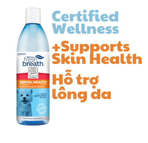 Certified Wellness Collection Dental Health Fresh Breath Tropiclean - Nước vệ sinh răng miệng cho Chó Tropiclean