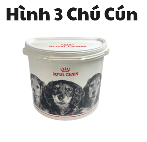 Thùng Royal Canin đựng thức ăn chuyên dụng Chó Mèo
