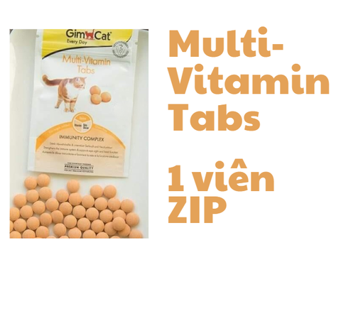 Multi-Vitamin Tabs Gimcat - Snack dạng viên giúp tăng cường miễn dịch