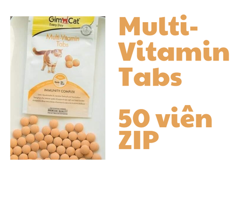 Multi-Vitamin Tabs Gimcat - Snack dạng viên giúp tăng cường miễn dịch