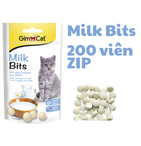 Milk Bits Tabs Gimcat - Snack dạng viên vị sữa thơm ngon