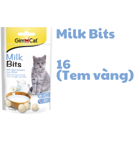 Milk Bits Tabs Gimcat - Snack dạng viên vị sữa thơm ngon
