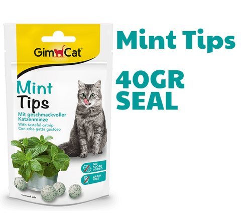 Mint Tips Tabs Gimcat - Snack dạng viên vị bạc hà cho Mèo