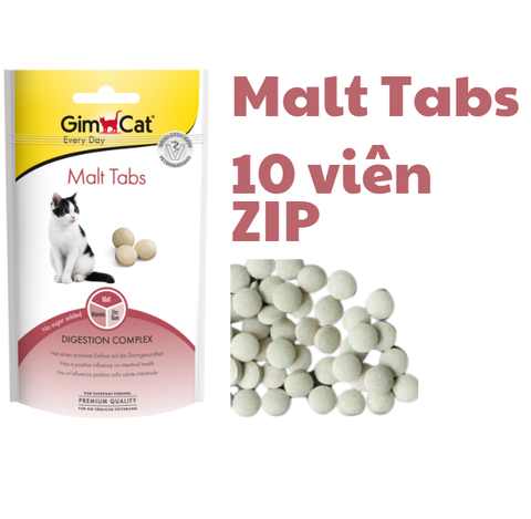 Malt Tabs Gimcat - Snack dạng viên hỗ trợ tiêu búi lông