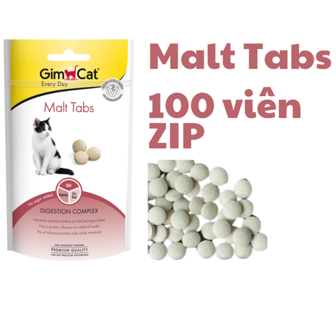 Malt Tabs Gimcat - Snack dạng viên hỗ trợ tiêu búi lông
