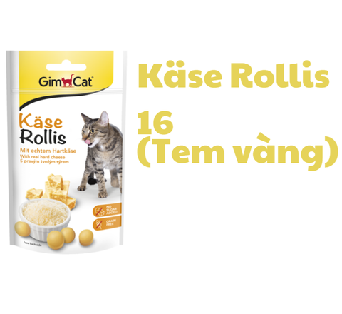 Kase Rollis Cheezies Tabs Gimcat - Snack viên phô mai giúp giảm stress cho mèo