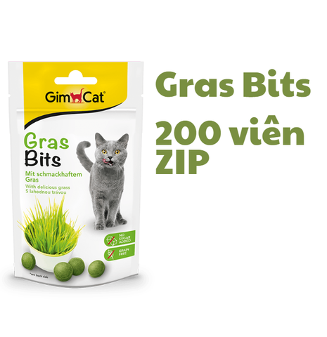 Gras Bits Tabs Gimcat - Snack dạng viên Cỏ mèo