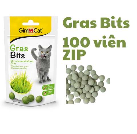 Gras Bits Tabs Gimcat - Snack dạng viên Cỏ mèo