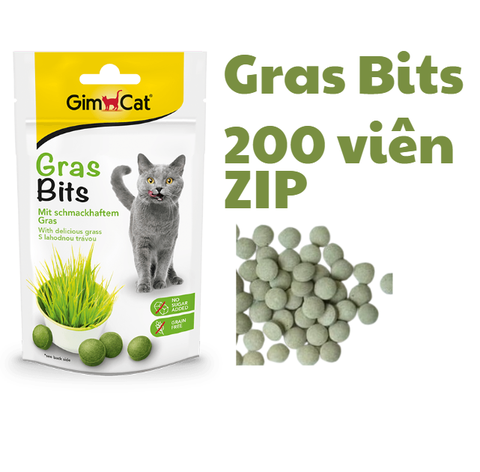 Gras Bits Tabs Gimcat - Snack dạng viên Cỏ mèo