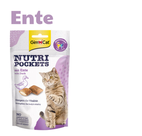 60gr Bánh thưởng Nutri Pocket Gimcat - Bánh quy giòn có nhân