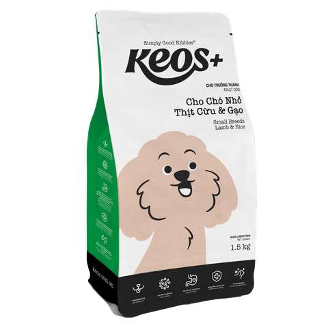 Hạt Keos+ Lamb & Rice cho Chó trưởng thành giống nhỏ Cừu & Gạo