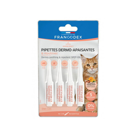 Nhỏ gáy Francodex Pipettes Dermo cho Mèo