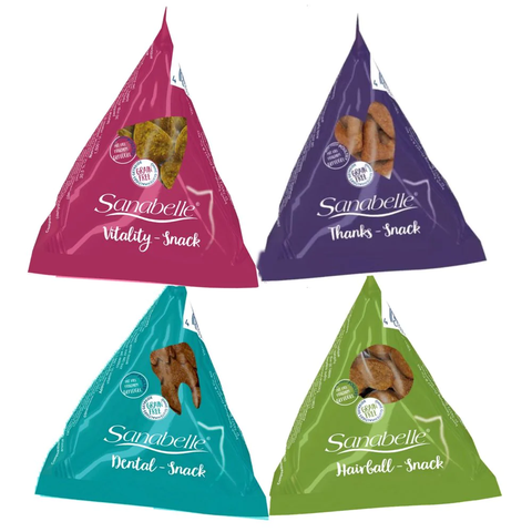 Bánh thưởng Sanabelle Dental + Hairball Snack