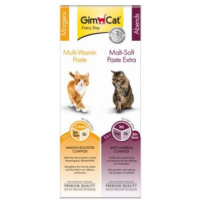 Combo Gimcat Everyday Multi-Vitamin & Malt-Soft Extra Paste
