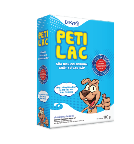 Sữa Petilac cho Chó chứa sữa non, colostrum & chất xơ