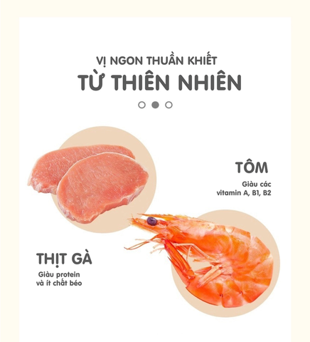 Thịt sấy Gà hấp Tôm Natural Core Mèo