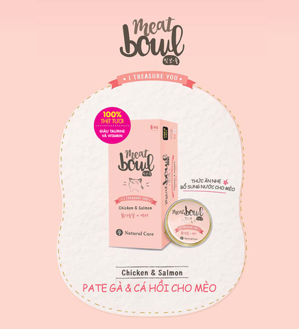 Pate Gà & Cá Hồi Natual Core cho Mèo