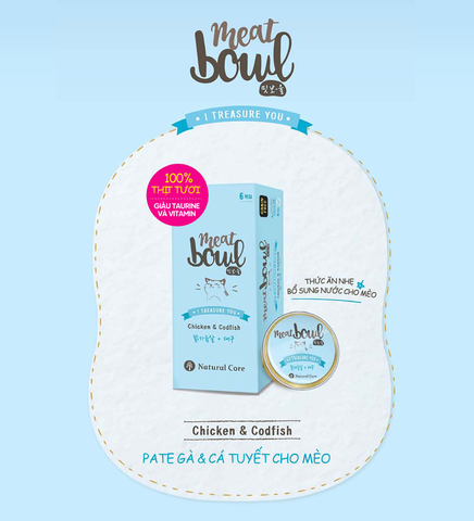 Pate Gà & Cá Tuyết Natual Core cho Mèo