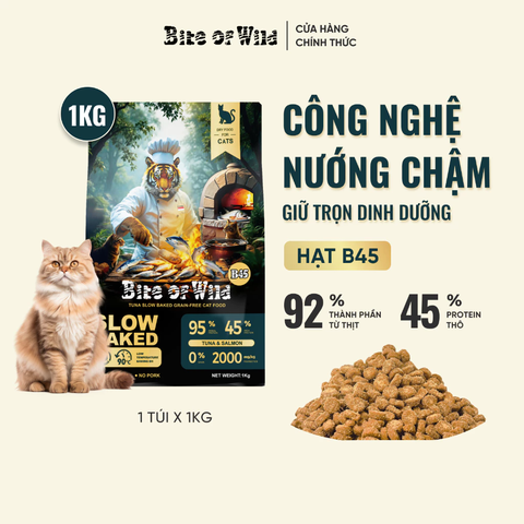 Hạt Bite Of Wild B45 Slow Baked nhân thịt cho Mèo mọi độ tuổi