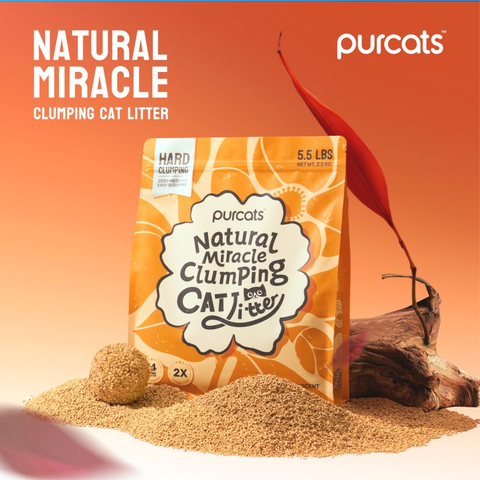Cát sắn Purcats Natural Miracle Clumping Cat Litter