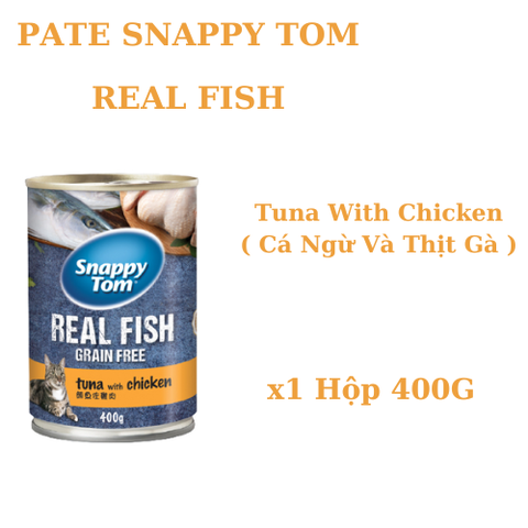 400gr - Pate Snappy Tom dạng lon cho Mèo
