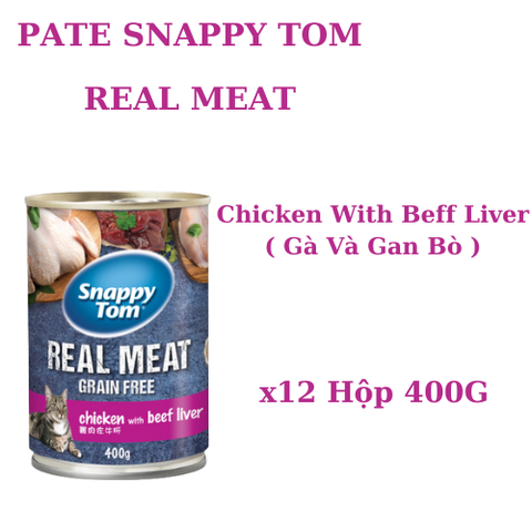 400gr - Pate Snappy Tom dạng lon cho Mèo
