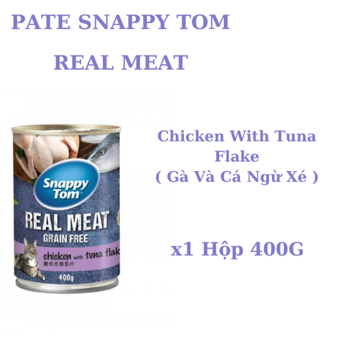 400gr - Pate Snappy Tom dạng lon cho Mèo
