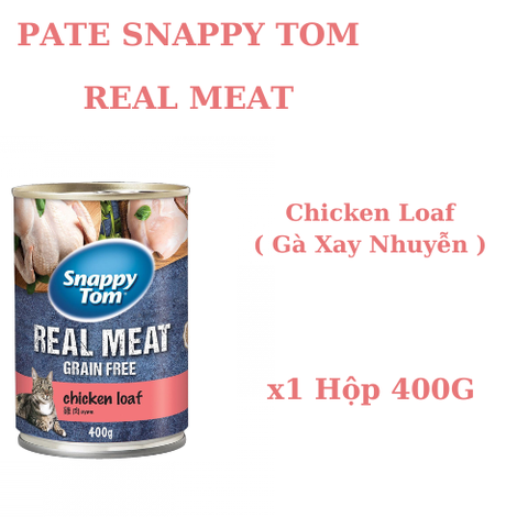 400gr - Pate Snappy Tom dạng lon cho Mèo